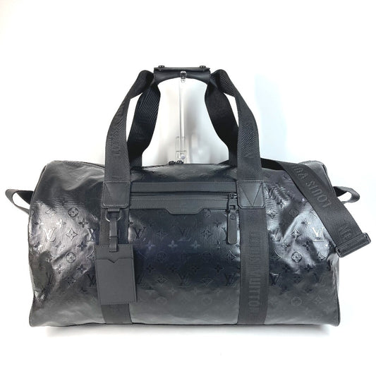 LOUIS VUITTON M23786 LV SKI Monogram Storm Keepall 55 Travel Bag, 2-Way Shoulder Bag, Boston Bag, Unisex, Leather, Black