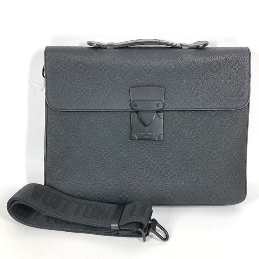 LOUIS VUITTON M20835 モノグラム トリヨン Sロック・ブリーフケース ビジネスバッグ 2WAYバッグ ショルダーバッグ カバン ハンドバッグ トリヨンレザー ユニセックス ノワール ブラック
