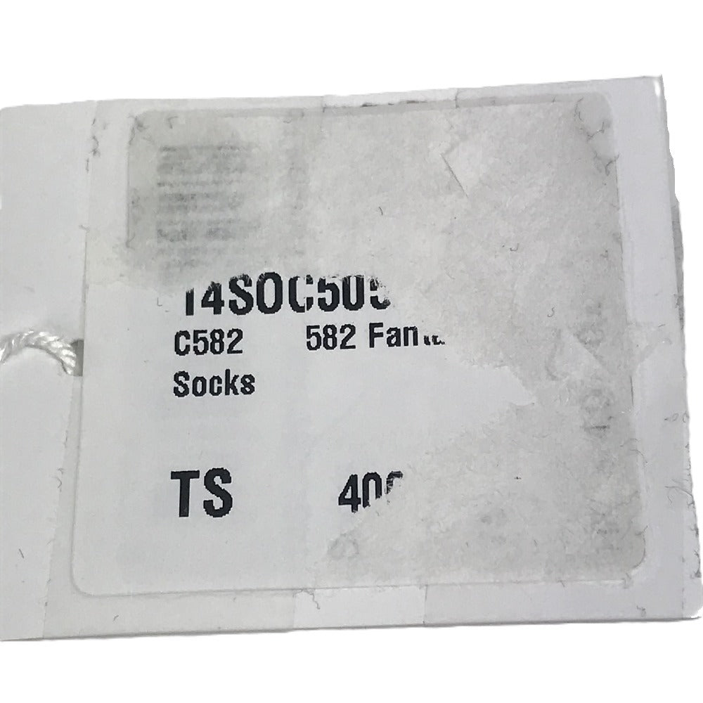 Dior ロゴ ニーハイソックス ハイソックス アクセサリー バイカラー 靴下 コットン レディース ホワイト