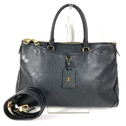 LOUIS VUITTON M46487 MonogramEmpreinte Trianon MM Trianon MM Shoulder Bag Tote Bag 2WAY Bag Shoulder Bag MonogramEmpreinteLeather Noir Black Used