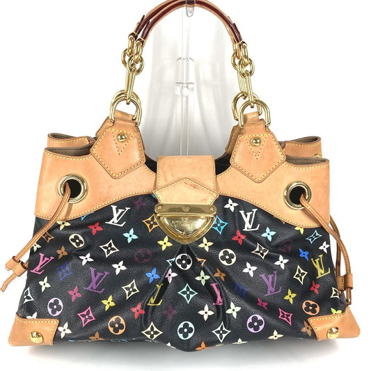 LOUIS VUITTON M40124 Monogram Multicolore Ursula Shoulder Tote Bag in Monogram Multicolore Canvas, Unisex, Noir, Black
