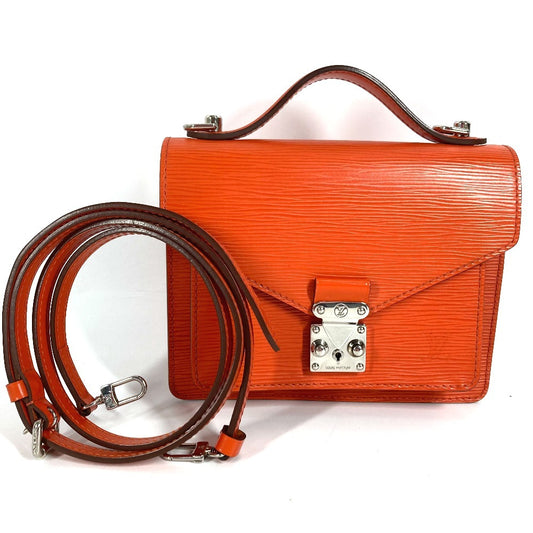 LOUIS VUITTON M40784 エピ モンソーBB モンソー BB カバン 斜め掛け ハンドバッグ ショルダーバッグ エピレザー ユニセックス ピモン オレンジ