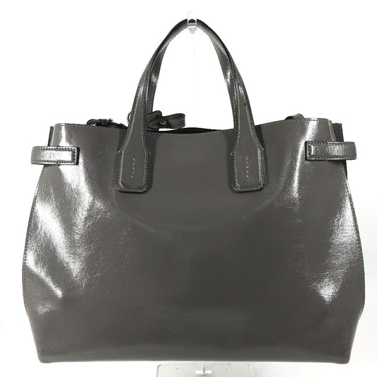 BURBERRY 8006616 ビジネスバッグ ロゴ 2WAYバッグ ショルダーバッグ トートバッグ ハンドバッグ レザー ユニセックス グレー