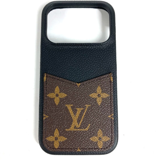 LOUIS VUITTON M26892 モノグラム IPHONE・バンパー 17 PRO プロ カバー apple アップル スマホ スマートフォン iPhoneケース レザー ユニセックス ブラウン