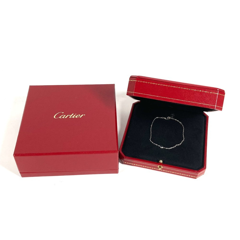 CARTIER 金 K18 18K WG サフィールレジェドゥ 1ポイント サファイア アクセサリー ジュエリー ブレスレット Au750 レディース シルバー