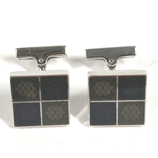 LOUIS VUITTON ダミエ ロゴ カフス アクセサリー カフス AG925 ユニセックス シルバー