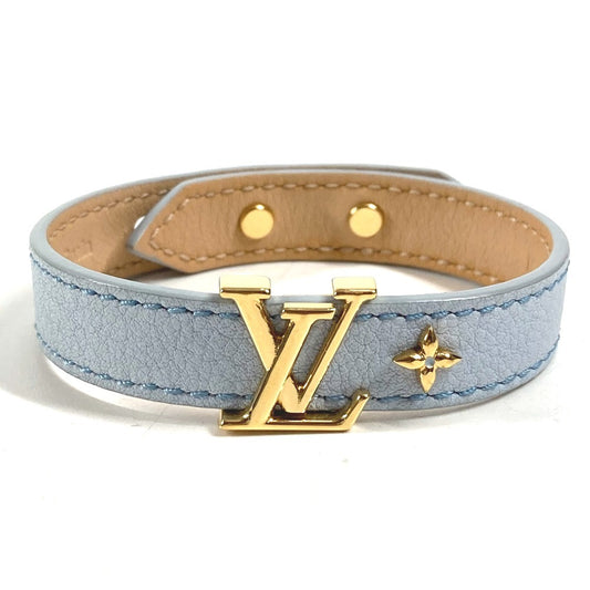 LOUIS VUITTON M8104F ブレスレット LVアイコニック アクセサリー ブレスレット レザー ユニセックス ライトブルー
