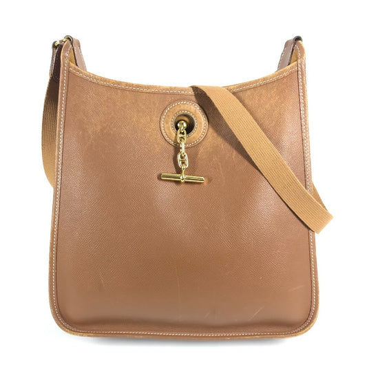HERMES ヴィンテージ ヴェスパPM ヴェスパ PM 斜め掛け カバン ショルダーバッグ レザー ユニセックス ブラウン