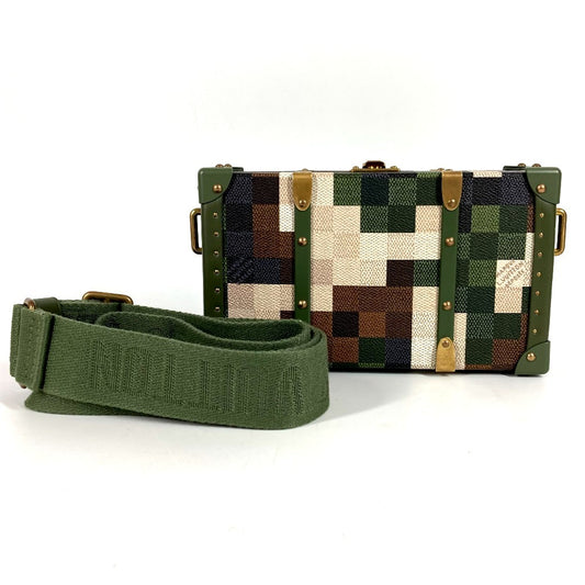 LOUIS VUITTON M10489 ダモフラージュ ネオウォレットトランク カバン 斜め掛け 2WAYバッグ クラッチバッグ ポーチ ショルダーバッグ レザー ユニセックス カーキ