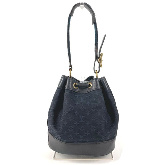 LOUIS VUITTON M92687 Monogram mini Noelie Shoulder Bag Hand Bag Drawstring Bag Shoulder Bag Monogram Mini Canvas Navy Used