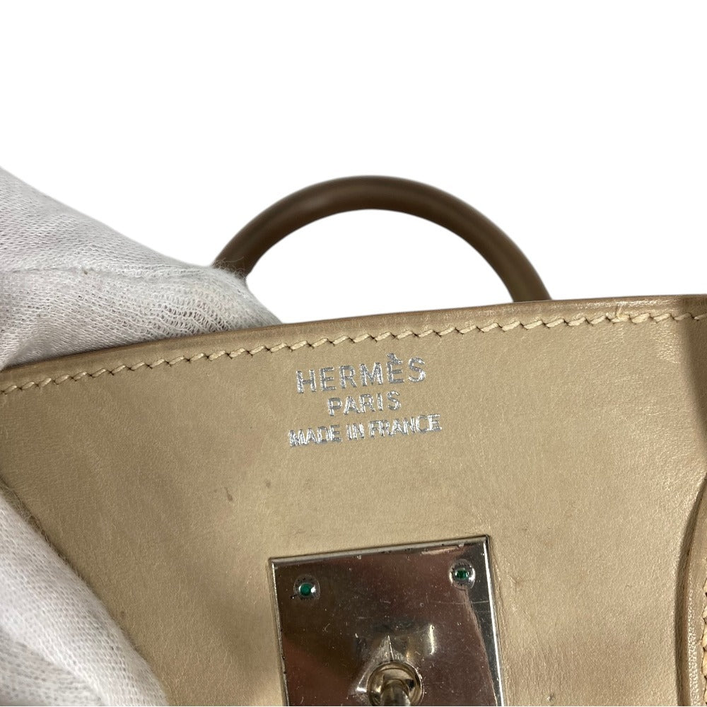 HERMES Birkin 35 Birkin 35 Bag Tote Bag Handbag Leather Unisex White x Multicolor