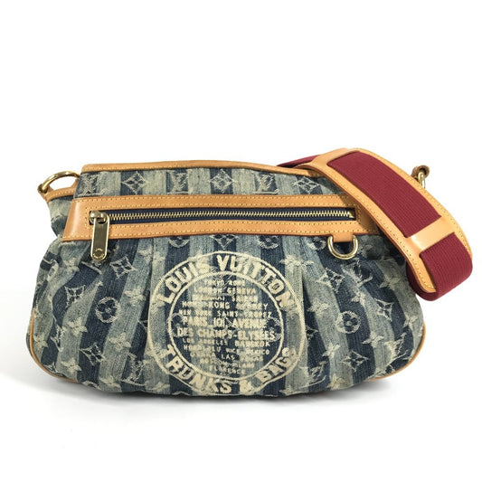 LOUIS VUITTON M95334 モノグラムデニム ポルテエポルレイエMM ポルテ エポル レイエ MM カバン 肩掛け ショルダーバッグ モノグラムデニムキャンバス ユニセックス ブルー