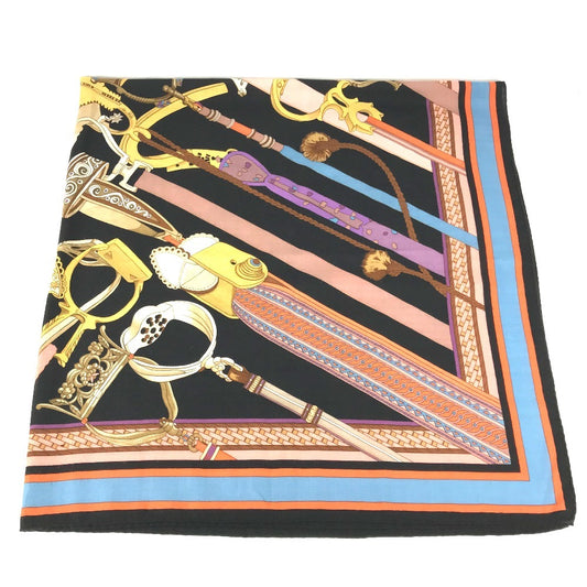 HERMES Concours detriers エトリエの競演 カレジェアン 140 カレジェアン140 ショール ストール 大判 スカーフ カシミヤ ユニセックス マルチカラー