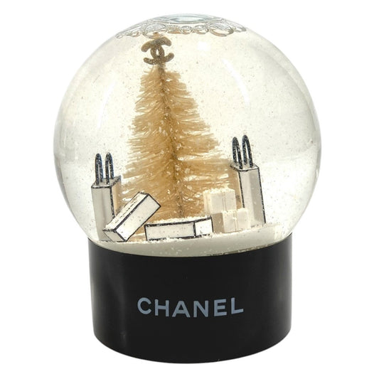 CHANEL Coco Mark CC 2019 Limited Edition Shopping Bag Shopper Novelty Not for sale Objet Interior Snow Globe Glass Ladies Clear