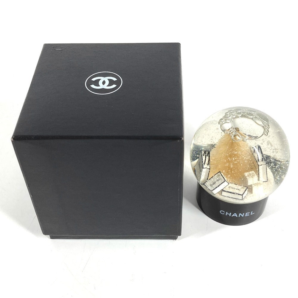 CHANEL Coco Mark CC 2019 Limited Edition Shopping Bag Shopper Novelty Not for sale Objet Interior Snow Globe Glass Ladies Clear