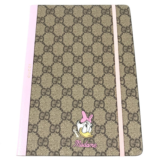 GUCCI ディズニー DISNEY コラボ デイジーダック ノート メモ帳 GGスプリーム ステーショナリー ノートブック GGスプリームキャンバス ユニセックス ピンク
