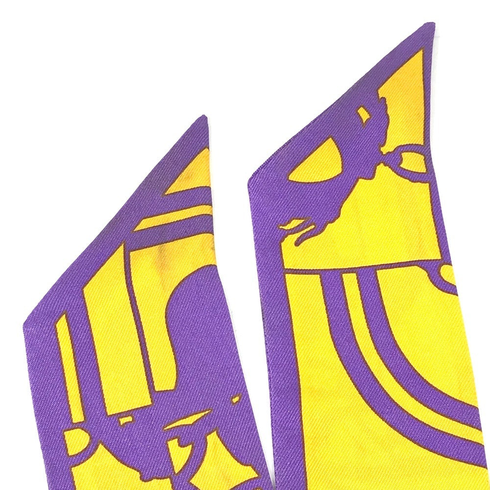 HERMES ツイリー ツィリー バンドースカーフ アクセサリー スカーフ シルク レディース パープル