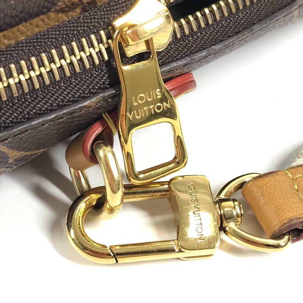 LOUIS VUITTON M81005 モノグラムストライプ NIGOコラボ ダブルフォンポーチ 斜め掛け カバン ポシェット ショルダーバッグ モノグラムキャンバス ユニセックス ブラウン
