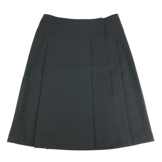 HERMES Wrap Skirt Apparel Bottoms Skirt Wool Women's Black