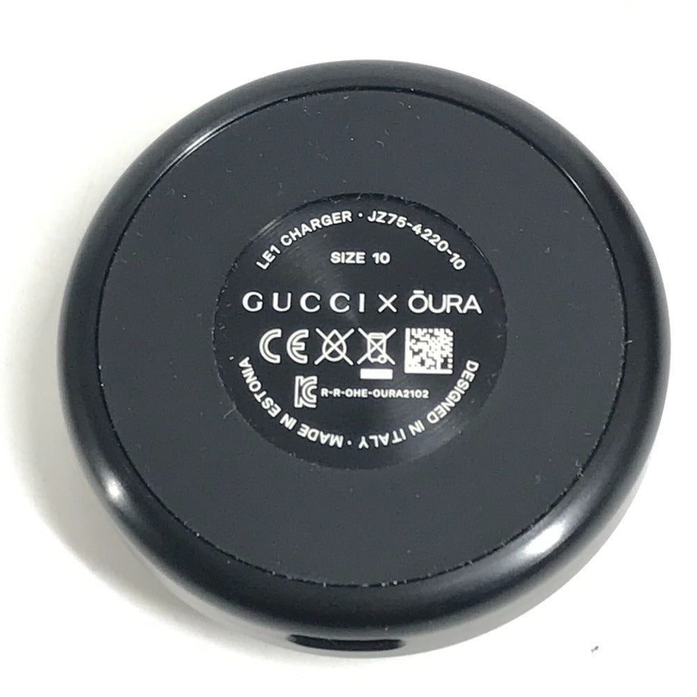 GUCCI 705220 オーラ OURA スマートリング インターロッキングG アクセサリー 電子機器 リング・指輪 チタン ユニセックス ブラック