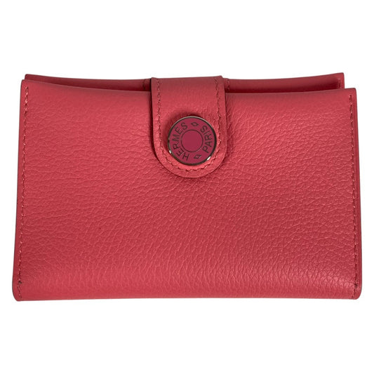 HERMES RMS R.M.S 名刺入れ 革小物 パスケース 2つ折り カードケース エヴァーカラー ユニセックス ローズアザレ ピンク