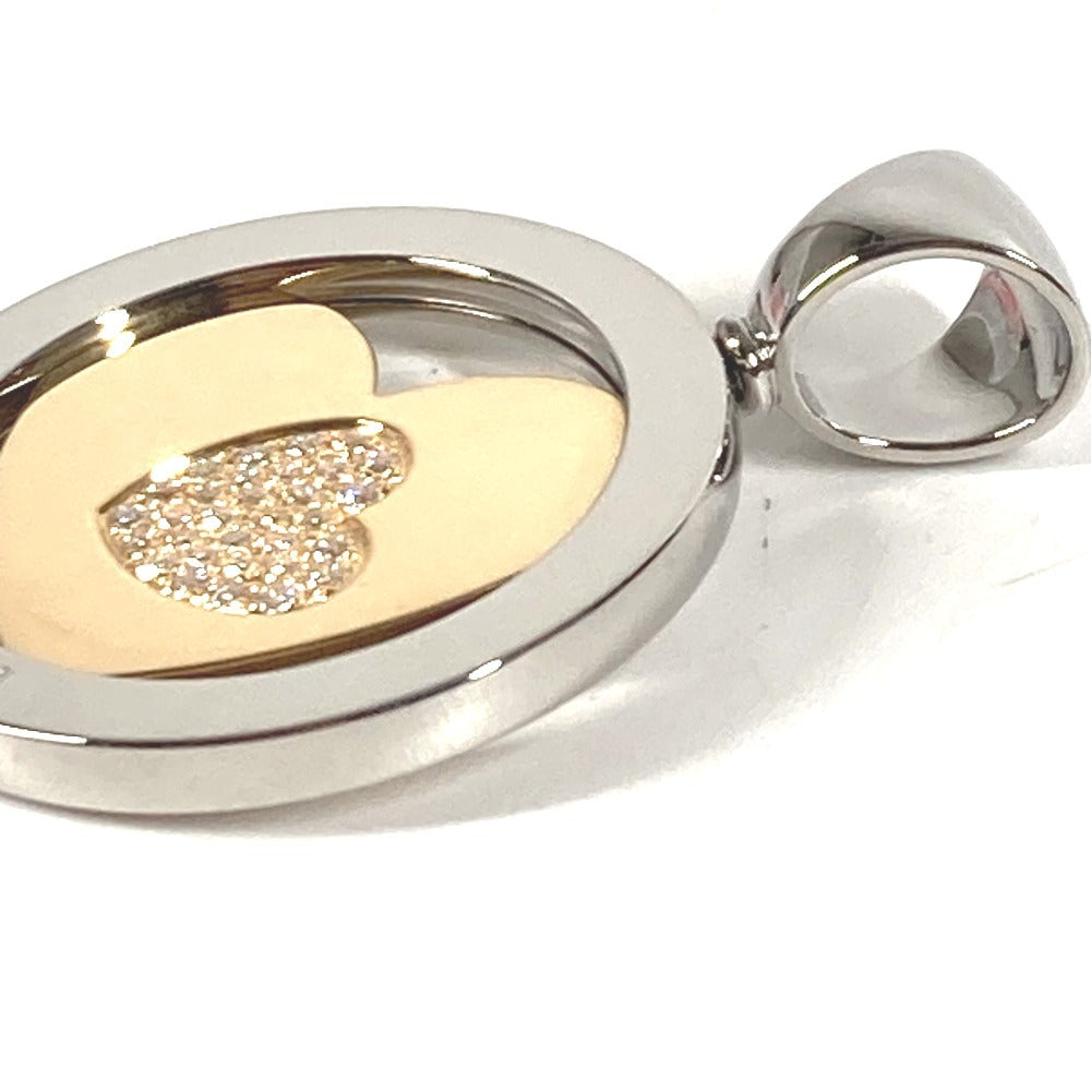 BVLGARI Necklace Jewelry Accessory Choker Tondo Heart Diamond Top Diamonds 750 Gold K18 18K Pendant Top K18/K18WG Unisex Gold