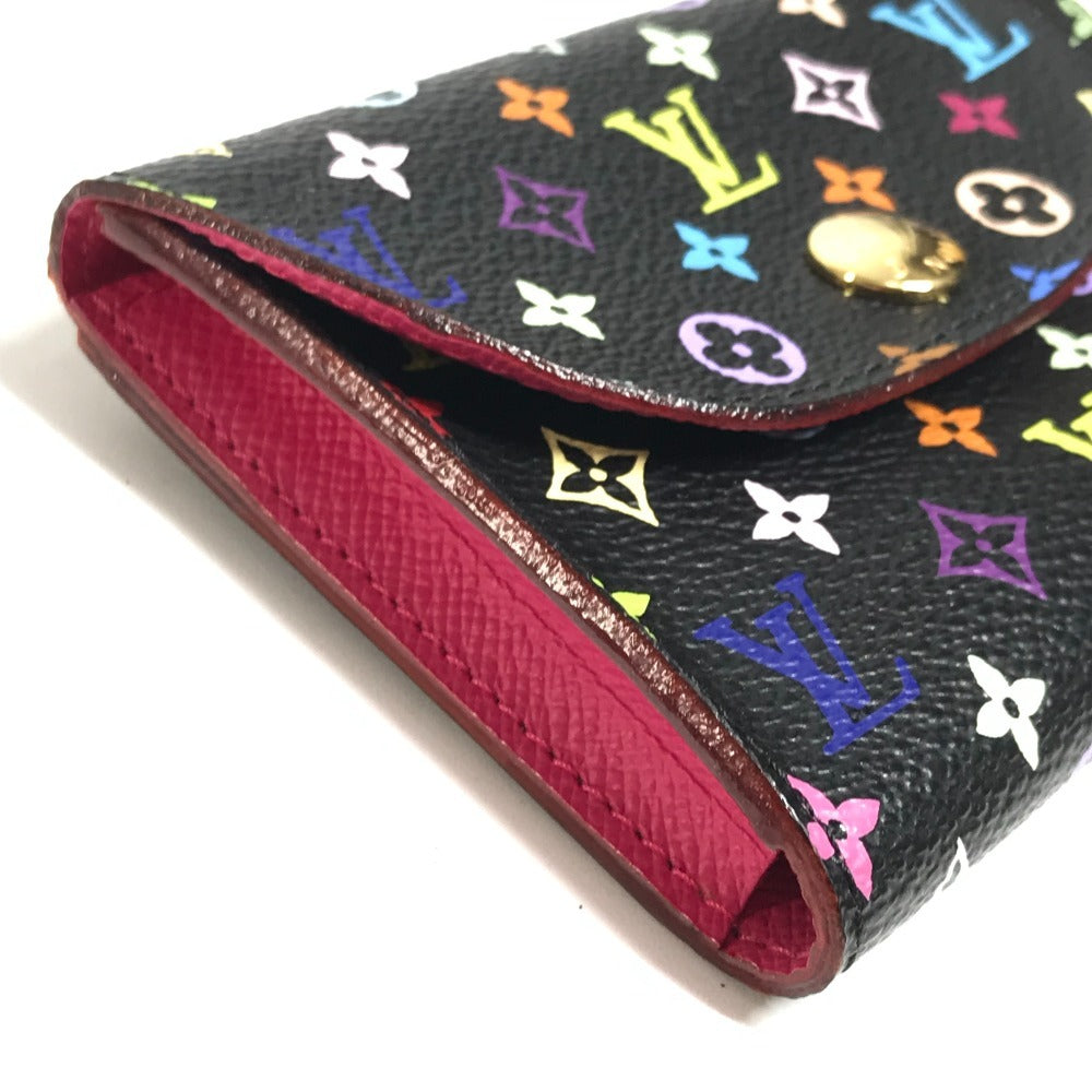 LOUIS VUITTON M66561 Monogram Multicolor Enveloppe Cartes de Visite Coin Purse Wallet Coin Case Pass Case Business Card Holder Card Case Monogram Multicolor Canvas Women's Black