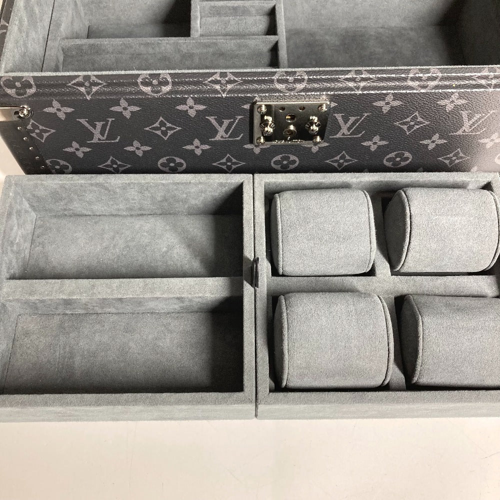 HERMES M44127 モノグラムエクリプス コフレ アクセソワール ジュエリーケース 時計ケース ウォッチケース アクセサリーケース トランク モノグラムエクリプスキャンバス ユニセックス ブラック