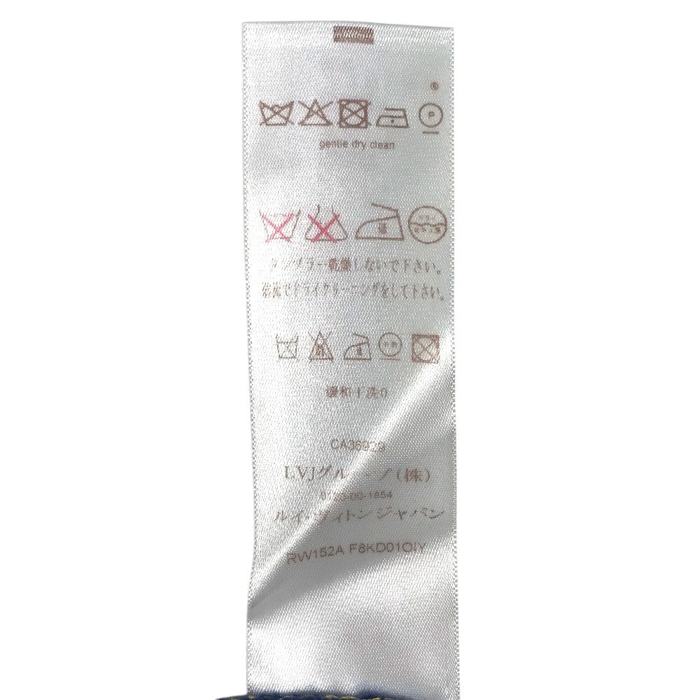 LOUIS VUITTON モノグラム ロゴ ニット 半袖 アパレル RW152A ワンピース シルク レディース ブルー