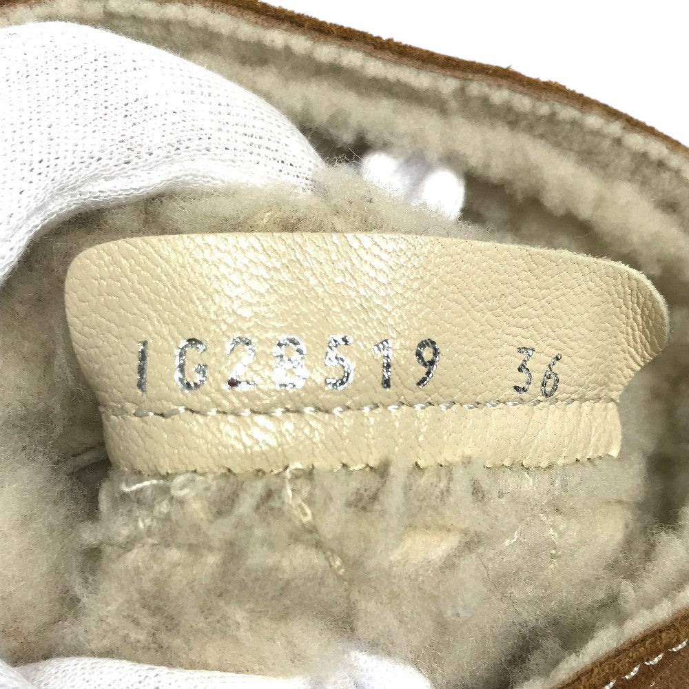 CHANEL G28519 CC ココマーク ロゴ ムートンブーツ シューズ 靴 マトラッセ ムートン ブーツ ムートン レディース ブラウン