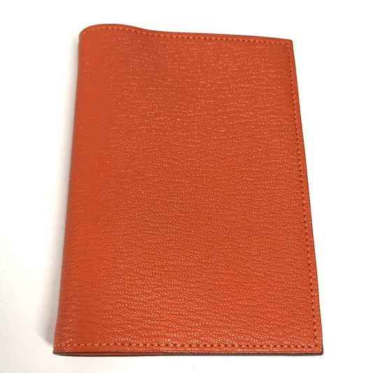 HERMES System planner, bi-fold, stationery AgendaGM Agenda GM AgendaCover Notebook Cover Notebook cover Chevre Orange Used