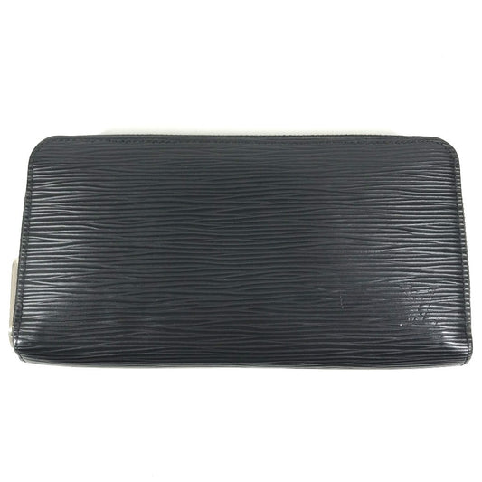 LOUIS VUITTON M61857 Epi Zippy Wallet Long wallet Zip Around Long Wallet Epi Leather Noir Black Used