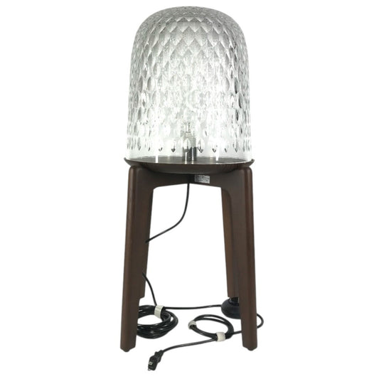 HERMES 15068700 Saint-Louis Folia Table lamp with legs, interior decor Table & Floor Lamp Miscellaneous goods Glass / Wood clear/Brown Used