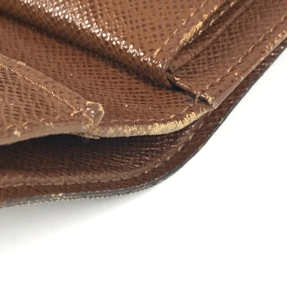 LOUIS VUITTON M61202 モノグラム ポルトトレゾールエテュイパピエ 長財布 フラップ 3つ折り財布 モノグラムキャンバス レディース ブラウン