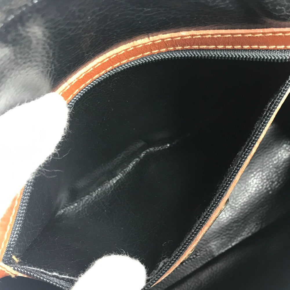 FENDI ヴィンテージ ペカン ロゴ トートバッグ カバン ハンドバッグ レザー/PVC ユニセックス カーキ