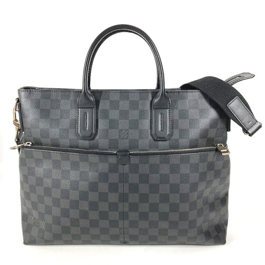 LOUIS VUITTON N41564 Damier Graphite 7DW Briefcase, Seven Days a Week, Tote Bag, Handbag, Shoulder Bag, Business Bag, Damier Graphite Canvas, Unisex, Black