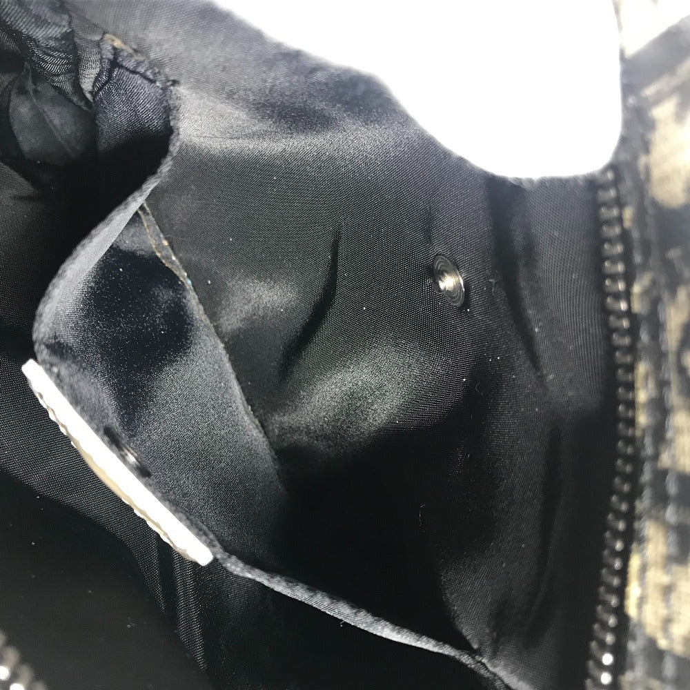 Dior トロッター NO1 ロゴ カバン 斜め掛け ポシェット ショルダーバッグ PVC ユニセックス ブラック