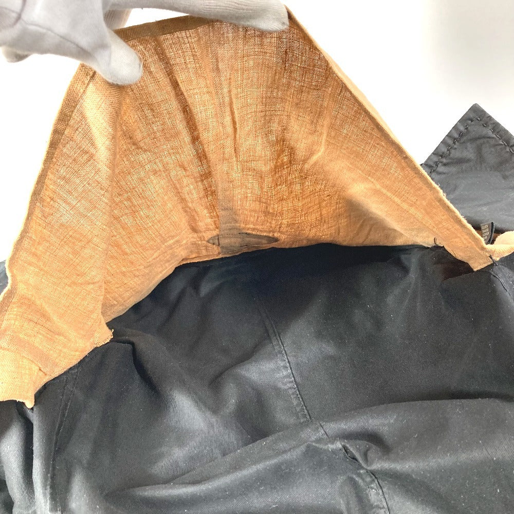 FENDI セレリア ロゴ ベルト付き コート アウター 長袖 トレンチコート ナイロン レディース ブラック