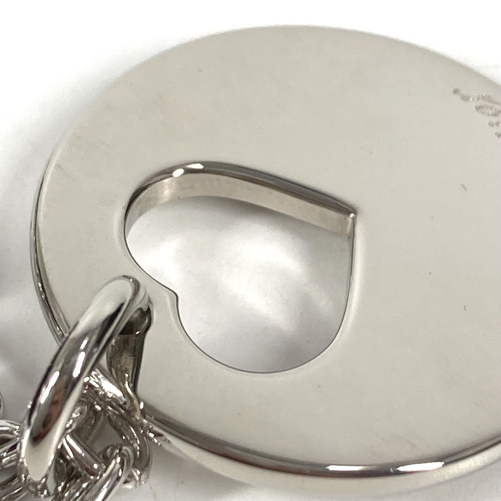 CARTIER ハート ロゴ バッグチャーム キーチェーン キーホルダー メタル ユニセックス シルバー