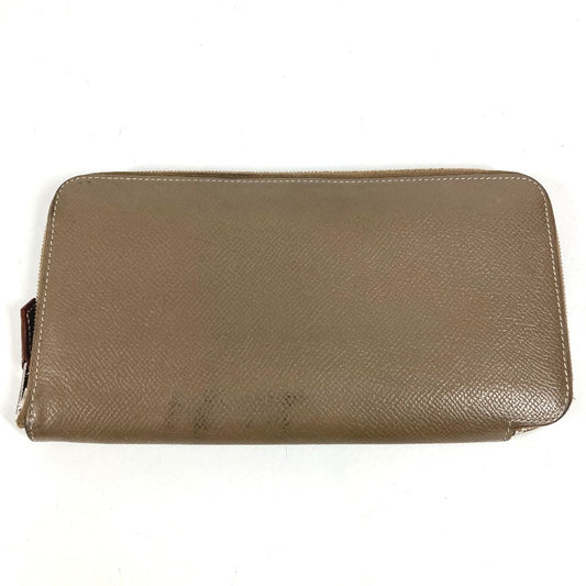 HERMES アザップロング シルクイン アザップロングシルクイン 財布 ロングウォレット ラウンドファスナー 長財布 エプソン ユニセックス エトゥープ グレー