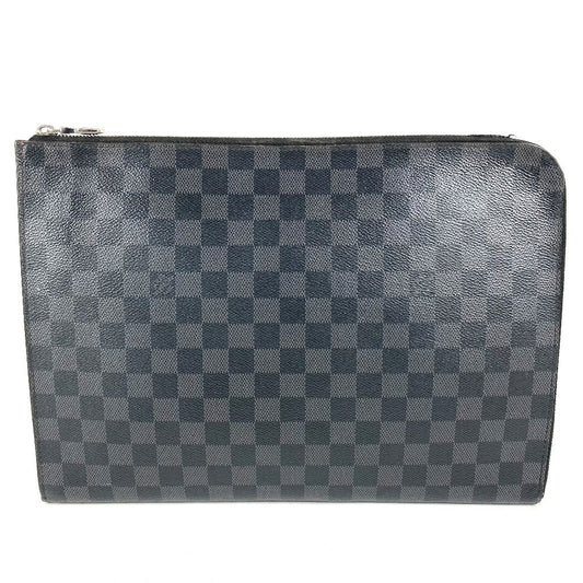 LOUIS VUITTON N64437 ダミエグラフィット ポシェットジュールGM ポシェットジュール GM カバン ポーチ セカンドバッグ L字ファスナー クラッチバッグ ダミエグラフィットキャンバス ユニセックス