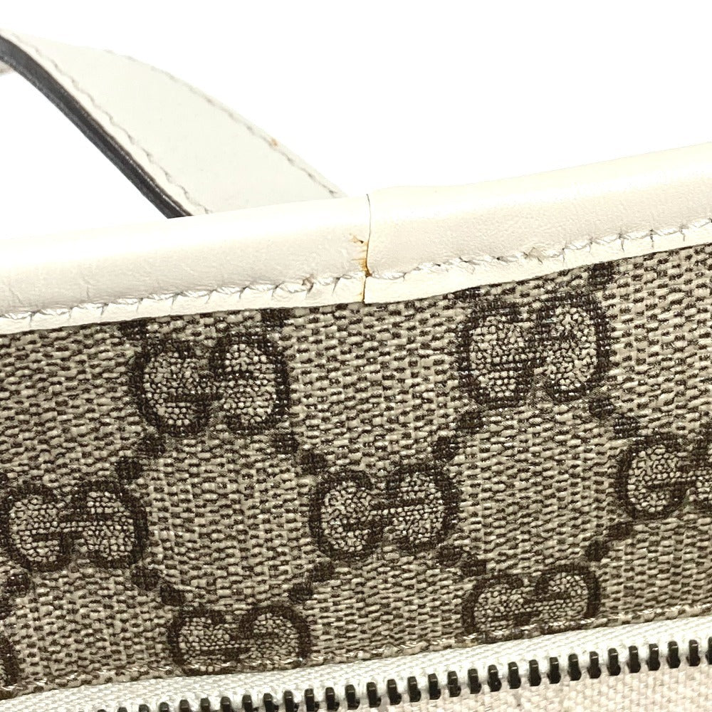 GUCCI 211137 GG Supreme Logo Bag Shoulder Tote Bag Shoulder Bag GG Supreme Canvas Unisex Beige