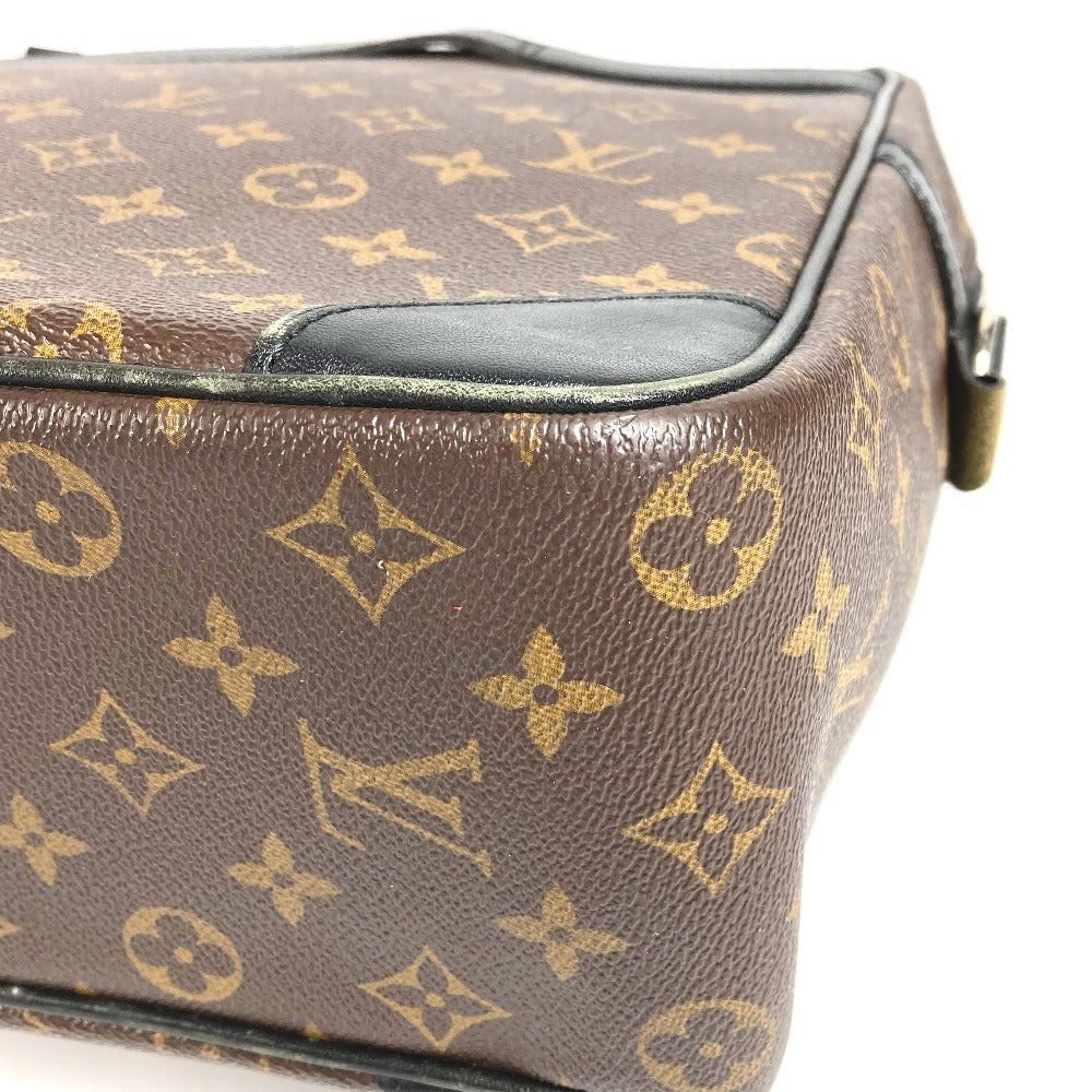 LOUIS VUITTON M40224 Monogram Macassar Port Document Voyage GM PDV Handbag Document Bag Briefcase Business Bag Monogram Macassar Canvas Unisex Brown