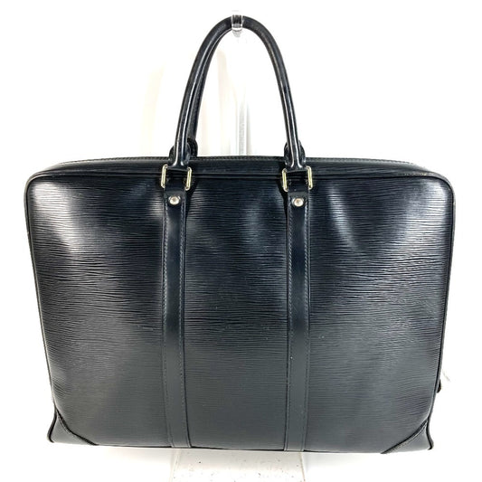 LOUIS VUITTON エピ ポルト ドキュマン ヴォワヤージュ PDV ハンドバッグ 書類バッグ ブリーフケース ビジネスバッグ エピレザー ユニセックス ノワール ブラック