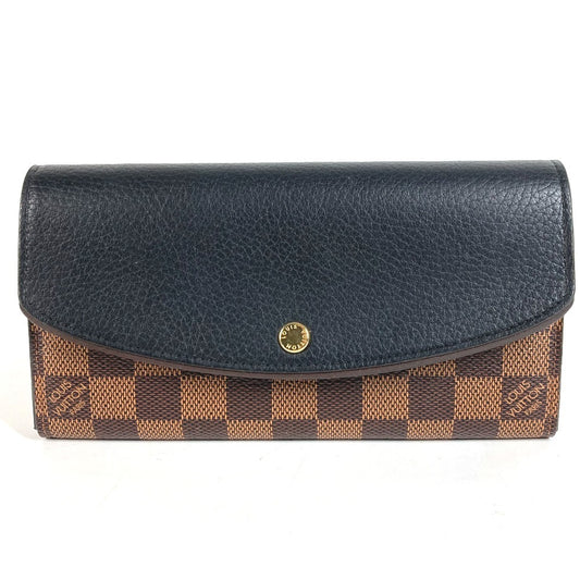 LOUIS VUITTON N61261 ダミエ ポルトフォイユノルマンディ ロングウォレット フラップ 長財布 ダミエキャンバス ユニセックス ノワール ブラック