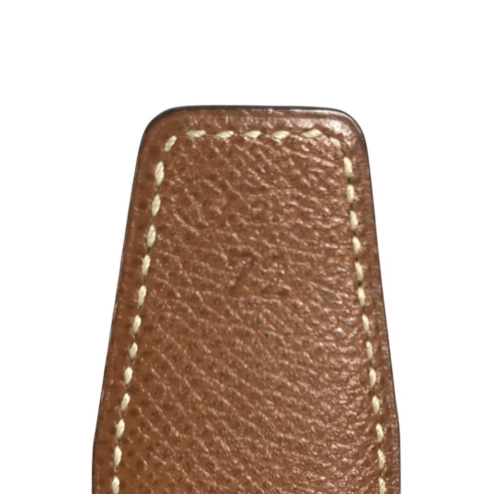 HERMES Belt only Belt buckle for bottoms belt Leather Black/Brown Used