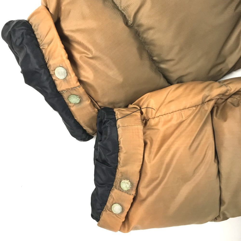 MONCLER Logo patch Long-sleeved outerwear down apparel Down jacket polyamide Beige Used