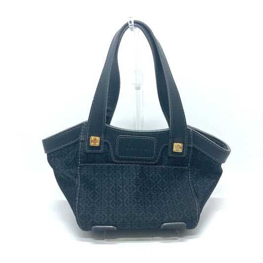 LOEWE アナグラム カバン 肩掛け ハンドバッグ ゴールド金具 トートバッグ キャンバス/レザー レディース ブラック - brandshop-reference