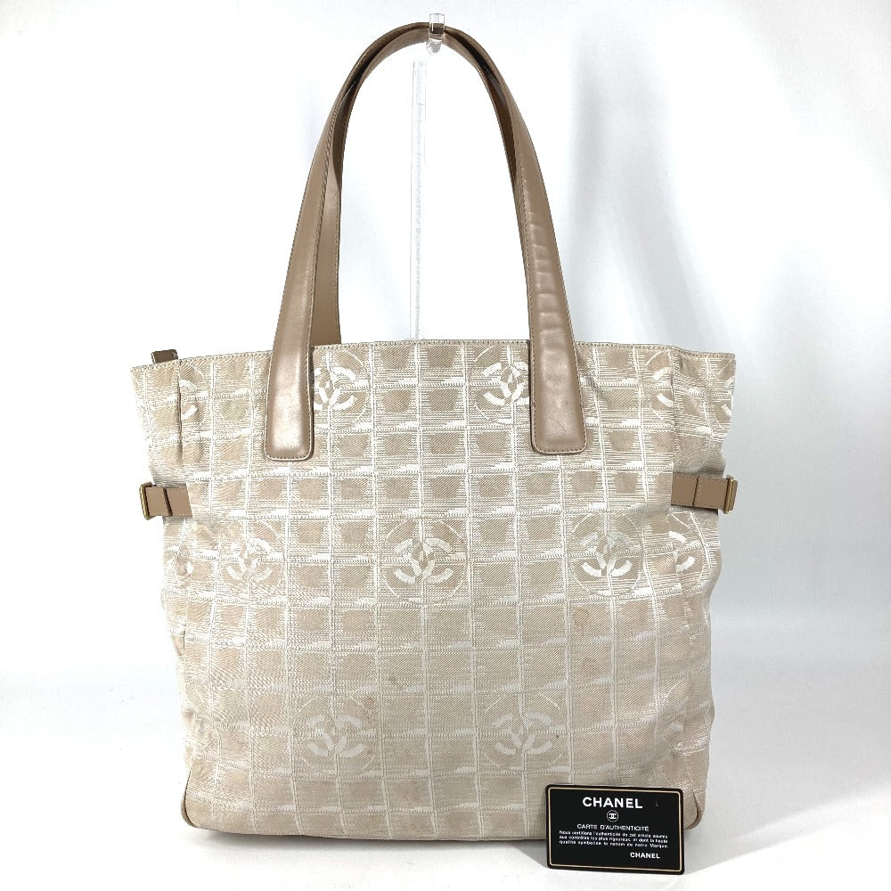 CHANEL A15825 ニュートラベルラインGM ニュートラベルライン GM トートバッグ 肩掛け カバン ショルダーバッグ レザー/ナイロン レディース ベージュ