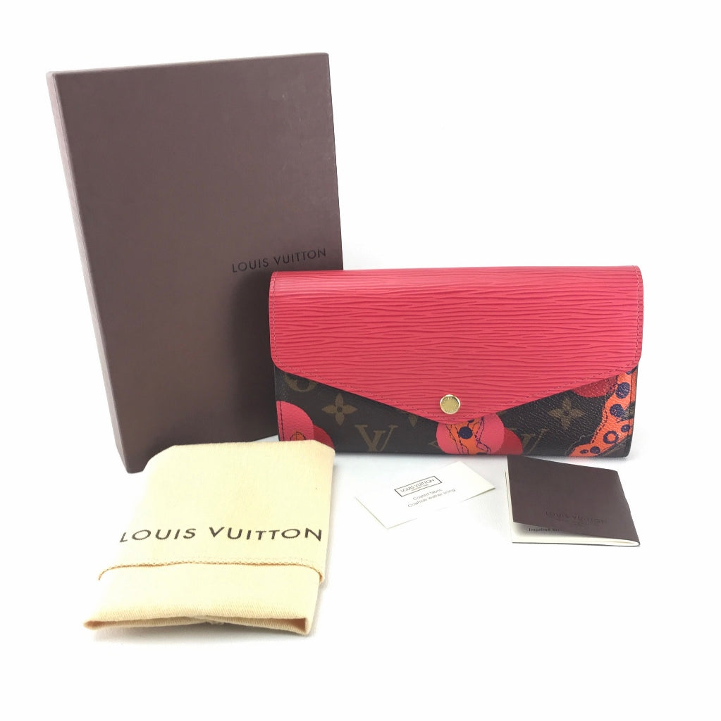 LOUIS VUITTON M60938 Monogram Epi Portefeuille Sarah 2015 Summer Collection Ramage Bifold Wallet Monogram Canvas Women's Multicolor